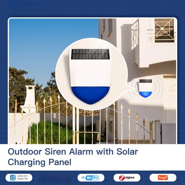 Pemsmart Tuya Outdoor Solar Siren Alarm - WiFi/Zigbee, IPX5 product image 5