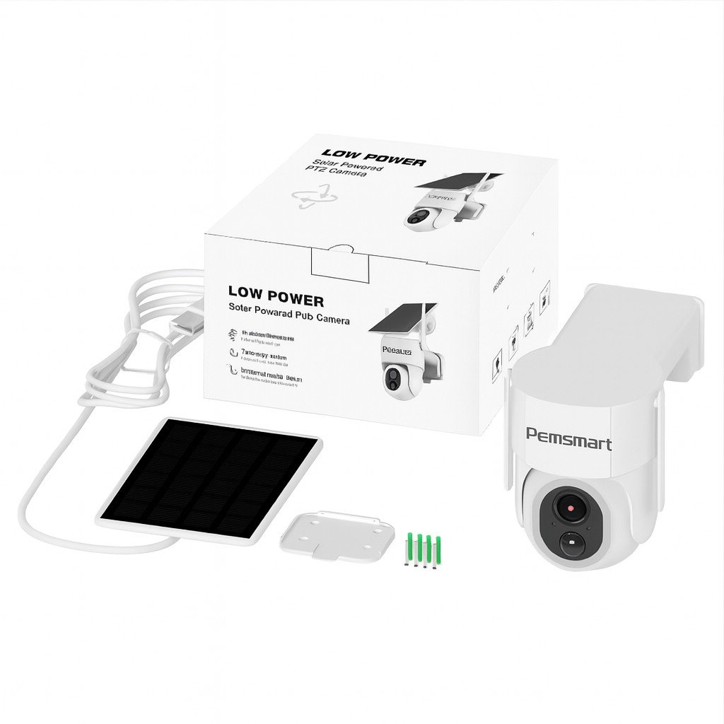 Pemsmart Tuya 3MP Solar PTZ Camera - WiFi/4G, 2K Outdoor product image 2