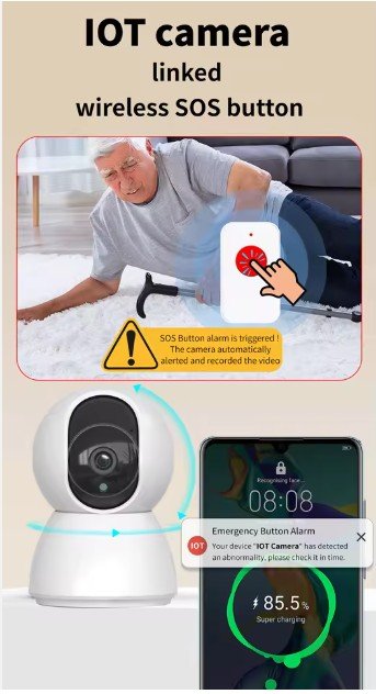 Pemsmart 2-in-1 Smart Alarm Camera Kit - Sensors, SOS & Motion product image 4
