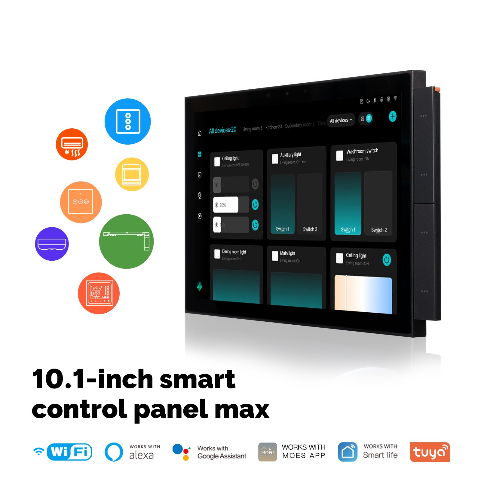 Tuya 10.1-Inch Smart Control Panel Max - Zigbee/BLE Gateway product image 1