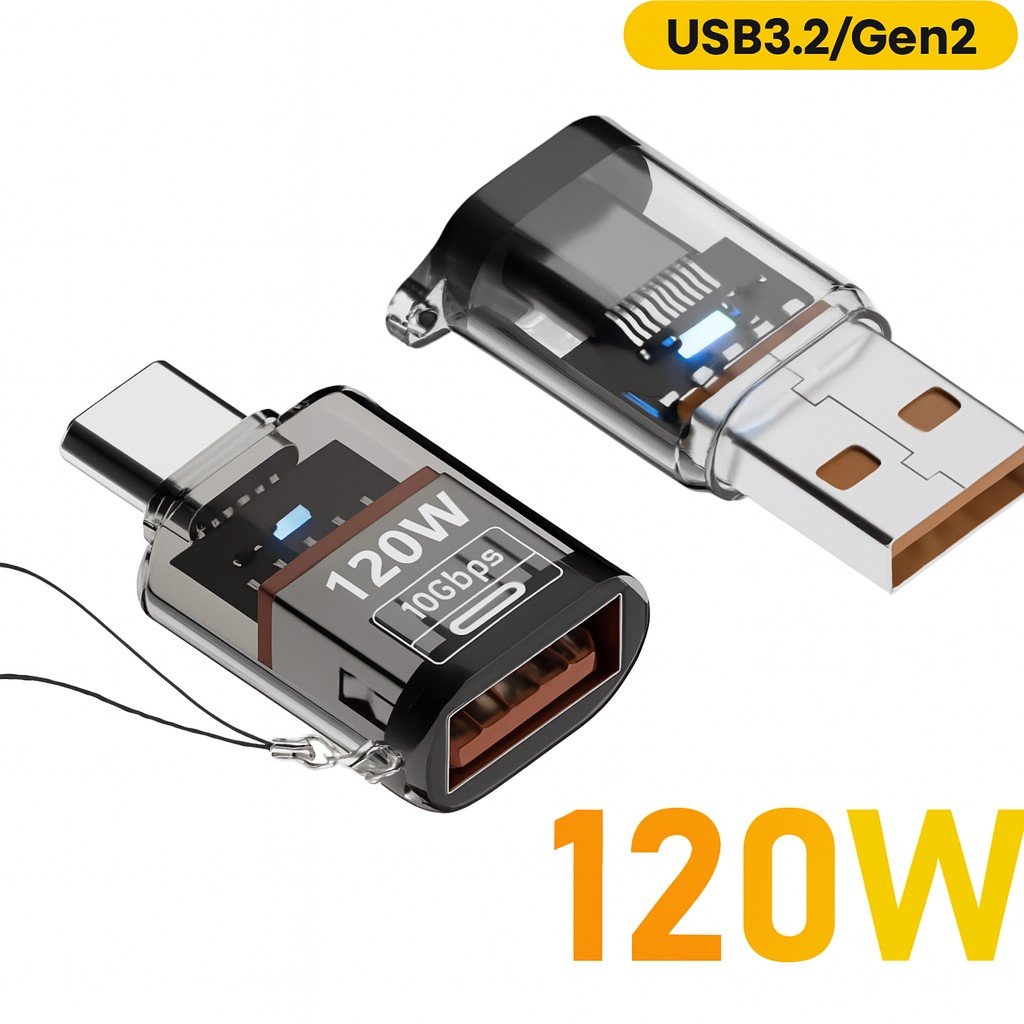 120W USB-A to USB-C Fast Charging Adapter - USB 3.2 Connector product image 1