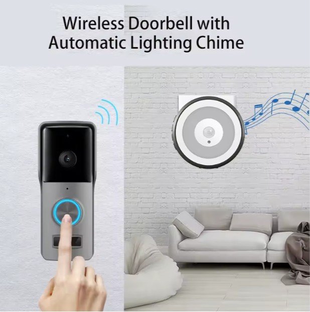 Pemsmart Tuya 1080P Wireless Video Doorbell - Chime & Night Vision product image 3