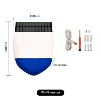 Pemsmart Tuya Outdoor Solar Siren Alarm - WiFi/Zigbee, IPX5 product image 2