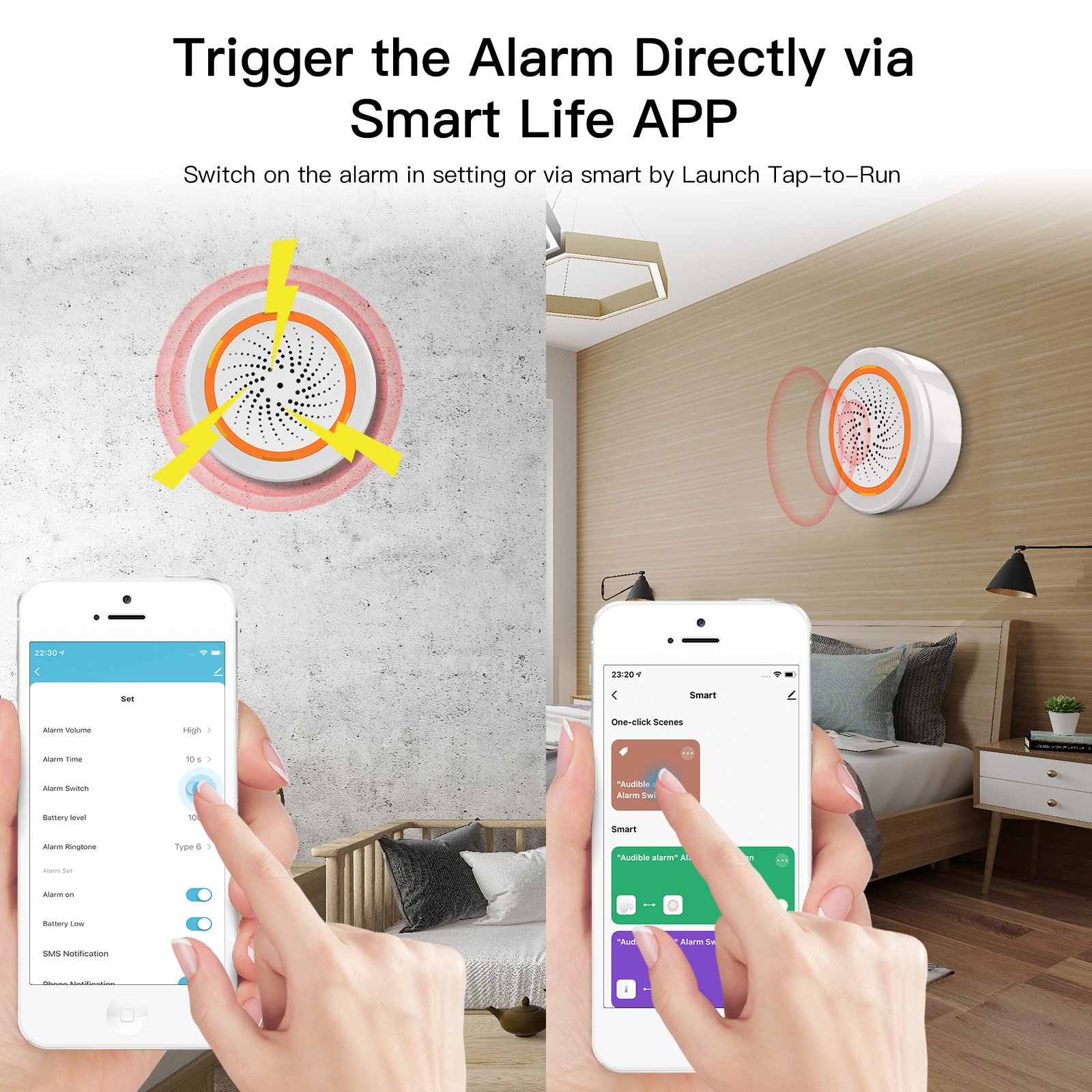 Pemsmart Tuya 90dB Siren Alarm - WiFi/Zigbee, 18 Ringtones product image 5