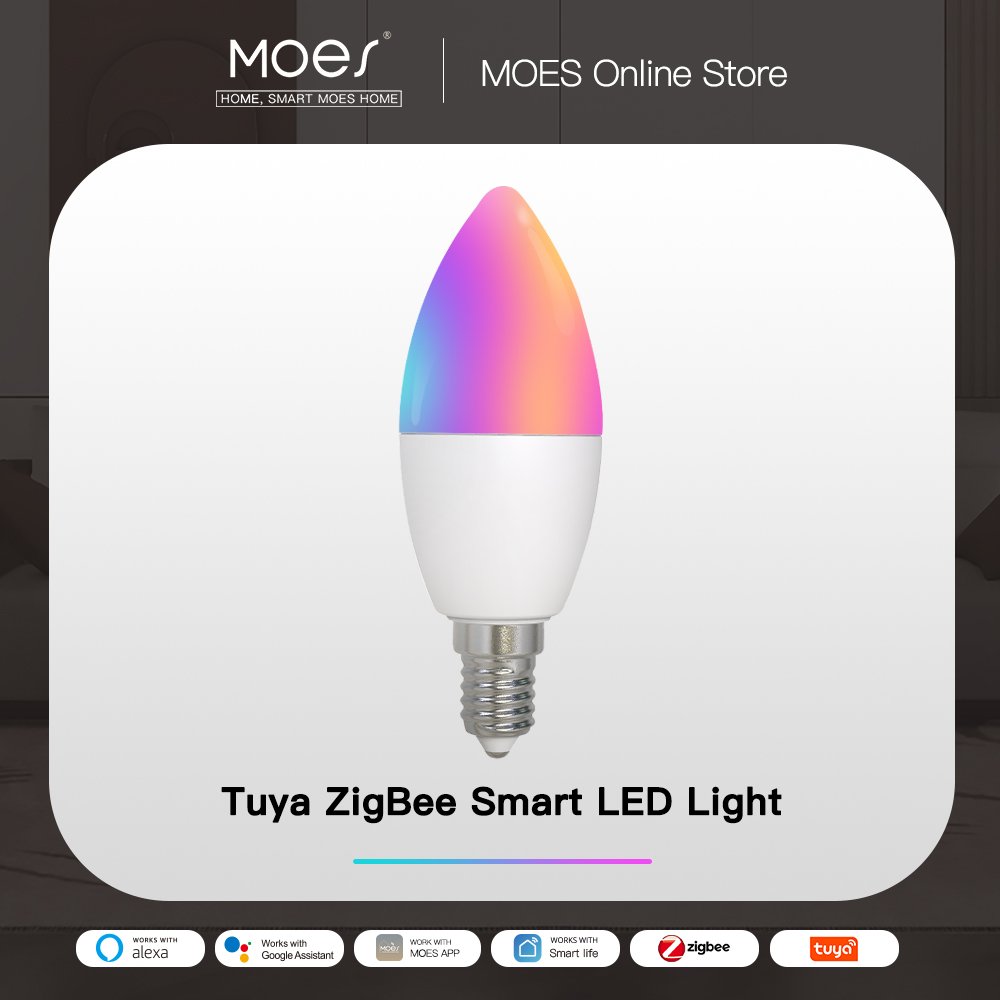 Pemsmart Zigbee E14 Smart Candle Bulb - 5W RGB+CCT product image 6