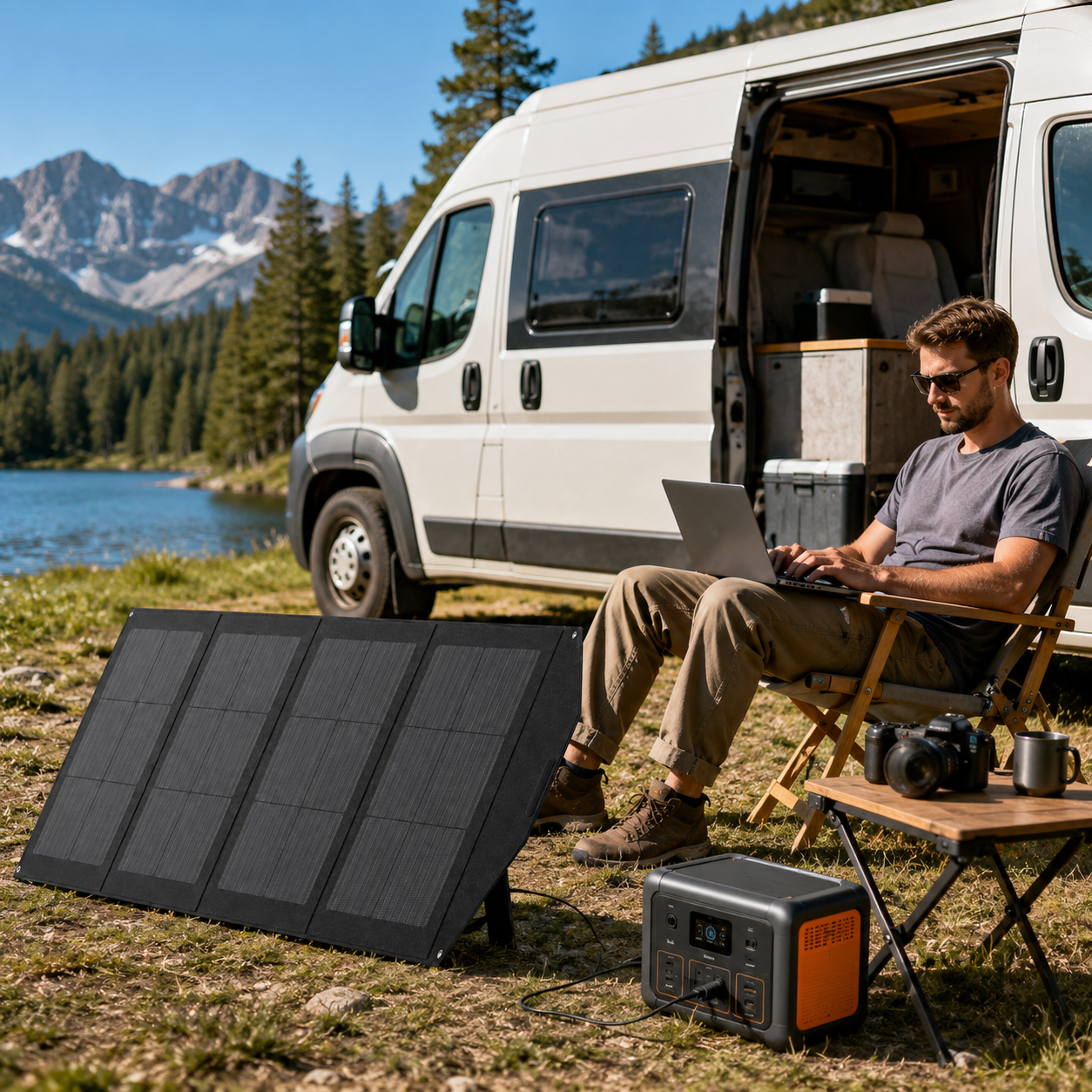 Pemsmart ASL200W Folding Solar Panel - 200W Portable Solar Charger product image 5