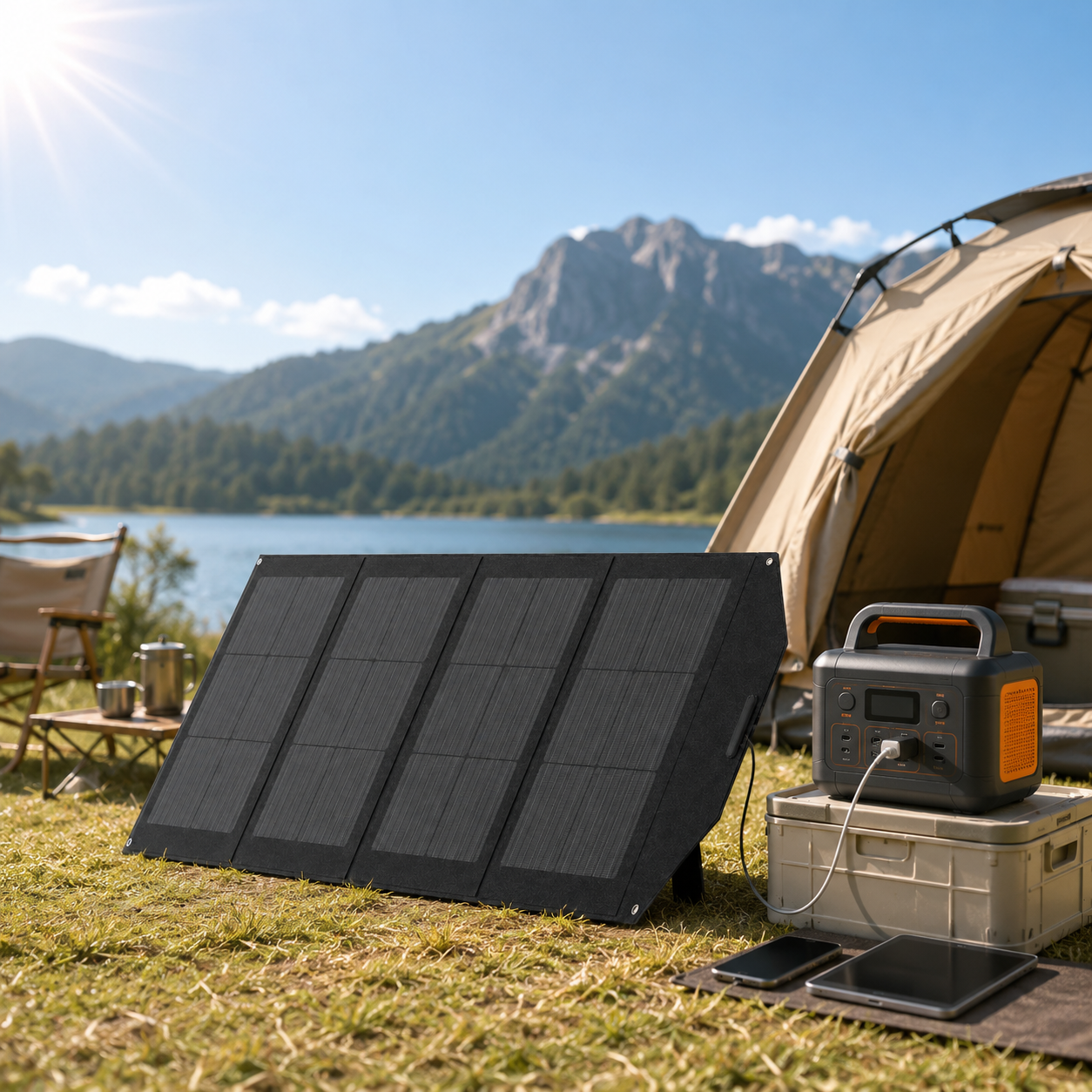 Pemsmart ASL200W Folding Solar Panel - 200W Portable Solar Charger product image 3