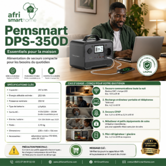 Pemsmart DPS-350D Portable Power Station - 350W, 297.6Wh LiFePO4 product image 3
